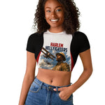Personalized Harlem Hellfighters Raglan Cropped T shirt WWI African American Soldiers Patriotic Vintage Art