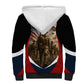 Personalized Harlem Hellfighters Sherpa Hoodie WWI African American Soldiers Patriotic Vintage Art