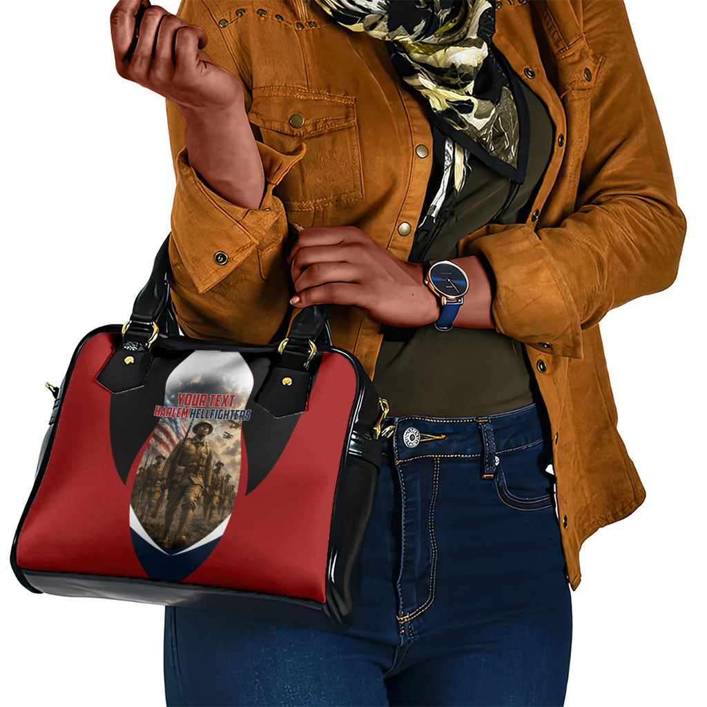 Personalized Harlem Hellfighters Shoulder Handbag WWI African American Soldiers Patriotic Vintage Art