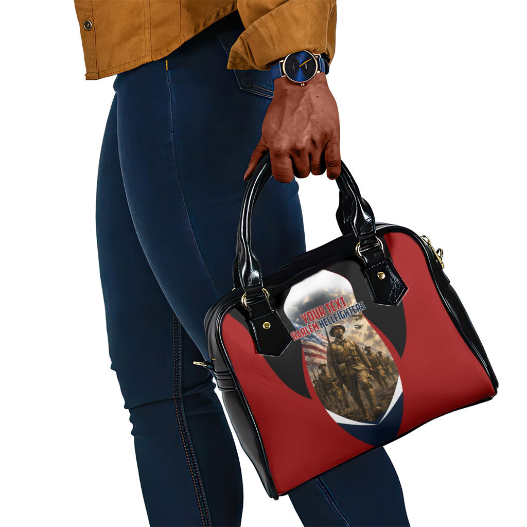 Personalized Harlem Hellfighters Shoulder Handbag WWI African American Soldiers Patriotic Vintage Art