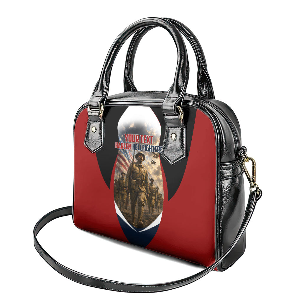 Personalized Harlem Hellfighters Shoulder Handbag WWI African American Soldiers Patriotic Vintage Art