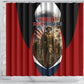 Personalized Harlem Hellfighters Shower Curtain WWI African American Soldiers Patriotic Vintage Art