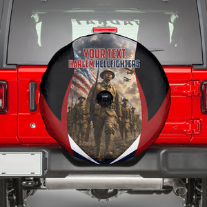 Personalized Harlem Hellfighters Spare Tire Cover WWI African American Soldiers Patriotic Vintage Art