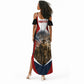 Personalized Harlem Hellfighters Summer Maxi Dress WWI African American Soldiers Patriotic Vintage Art