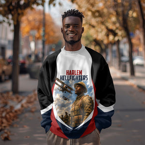 Personalized Harlem Hellfighters Sweatshirt WWI African American Soldiers Patriotic Vintage Art