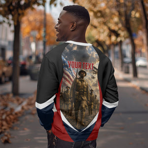 Personalized Harlem Hellfighters Sweatshirt WWI African American Soldiers Patriotic Vintage Art