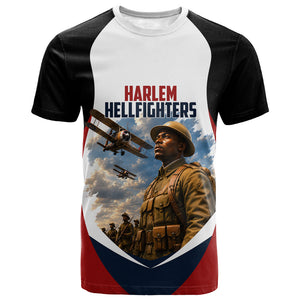 Personalized Harlem Hellfighters T shirt WWI African American Soldiers Patriotic Vintage Art