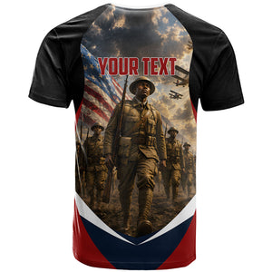 Personalized Harlem Hellfighters T shirt WWI African American Soldiers Patriotic Vintage Art