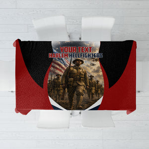 Personalized Harlem Hellfighters Tablecloth WWI African American Soldiers Patriotic Vintage Art