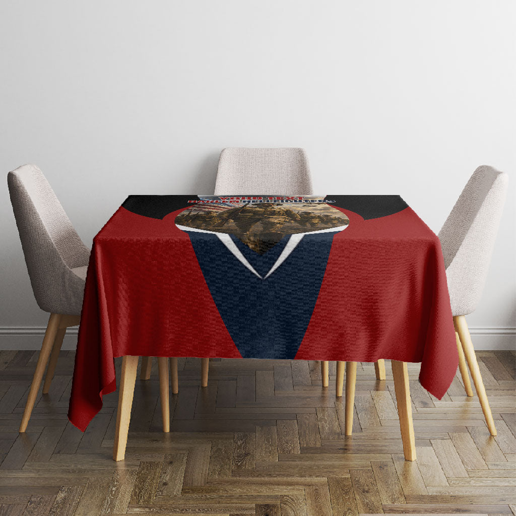Personalized Harlem Hellfighters Tablecloth WWI African American Soldiers Patriotic Vintage Art