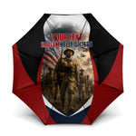 Personalized Harlem Hellfighters Umbrella WWI African American Soldiers Patriotic Vintage Art