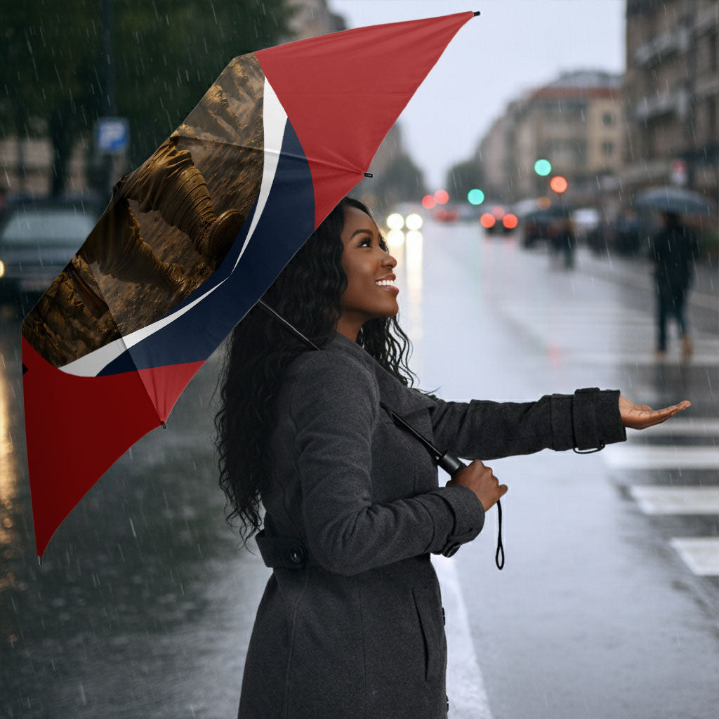 Personalized Harlem Hellfighters Umbrella WWI African American Soldiers Patriotic Vintage Art