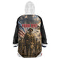 Personalized Harlem Hellfighters Wearable Blanket Hoodie WWI African American Soldiers Patriotic Vintage Art