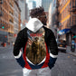 Personalized Harlem Hellfighters Zip Hoodie WWI African American Soldiers Patriotic Vintage Art