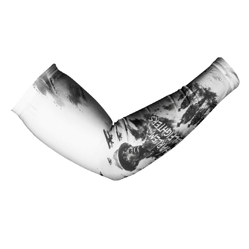 Personalized Harlem Hellfighters Arm Sleeves WWI African American Soldiers Monochrome Grunge Sketch Art