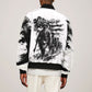 Personalized Harlem Hellfighters Bomber Jacket WWI African American Soldiers Monochrome Grunge Sketch Art