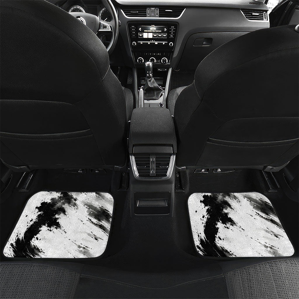 Personalized Harlem Hellfighters Car Mats WWI African American Soldiers Monochrome Grunge Sketch Art