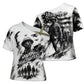Personalized Harlem Hellfighters Cross Shoulder Shirt WWI African American Soldiers Monochrome Grunge Sketch Art