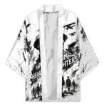 Personalized Harlem Hellfighters Kimono WWI African American Soldiers Monochrome Grunge Sketch Art