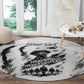 Personalized Harlem Hellfighters Round Carpet WWI African American Soldiers Monochrome Grunge Sketch Art