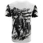 Personalized Harlem Hellfighters T shirt WWI African American Soldiers Monochrome Grunge Sketch Art