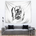 Personalized Harlem Hellfighters Tapestry WWI African American Soldiers Monochrome Grunge Sketch Art