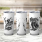 Personalized Harlem Hellfighters Tumbler Cup WWI African American Soldiers Monochrome Grunge Sketch Art