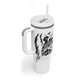 Personalized Harlem Hellfighters Tumbler With Handle WWI African American Soldiers Monochrome Grunge Sketch Art