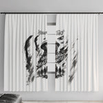 Personalized Harlem Hellfighters Window Curtain WWI African American Soldiers Monochrome Grunge Sketch Art