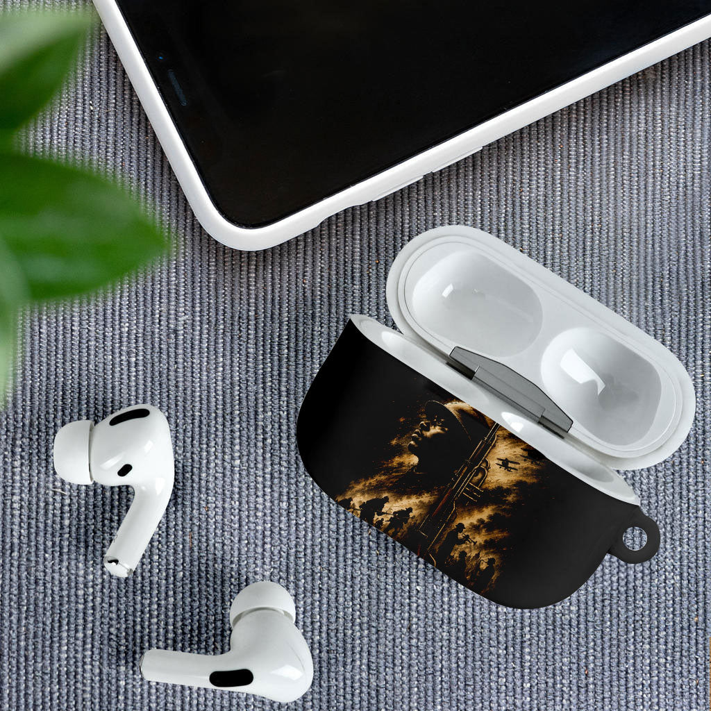 Harlem Hellfighters WWI Soldier AirPods Case Vintage Military Jazz Band Artwork