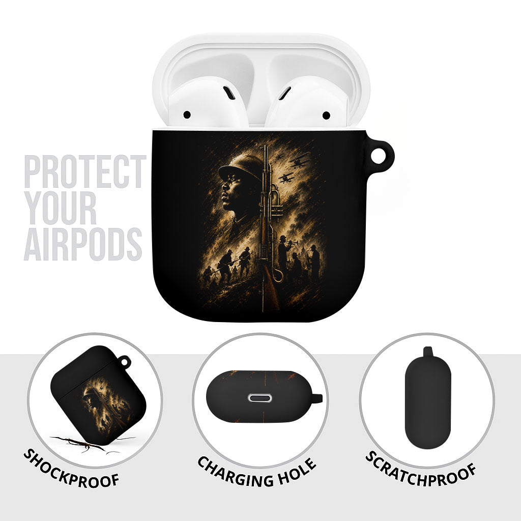 Harlem Hellfighters WWI Soldier AirPods Case Vintage Military Jazz Band Artwork