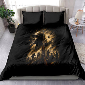 Harlem Hellfighters WWI Soldier Bedding Set Vintage Military Jazz Band Artwork