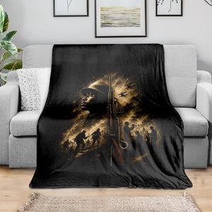 Harlem Hellfighters WWI Soldier Blanket Vintage Military Jazz Band Artwork