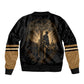 Harlem Hellfighters WWI Soldier Bomber Jacket Vintage Military Jazz Band Artwork