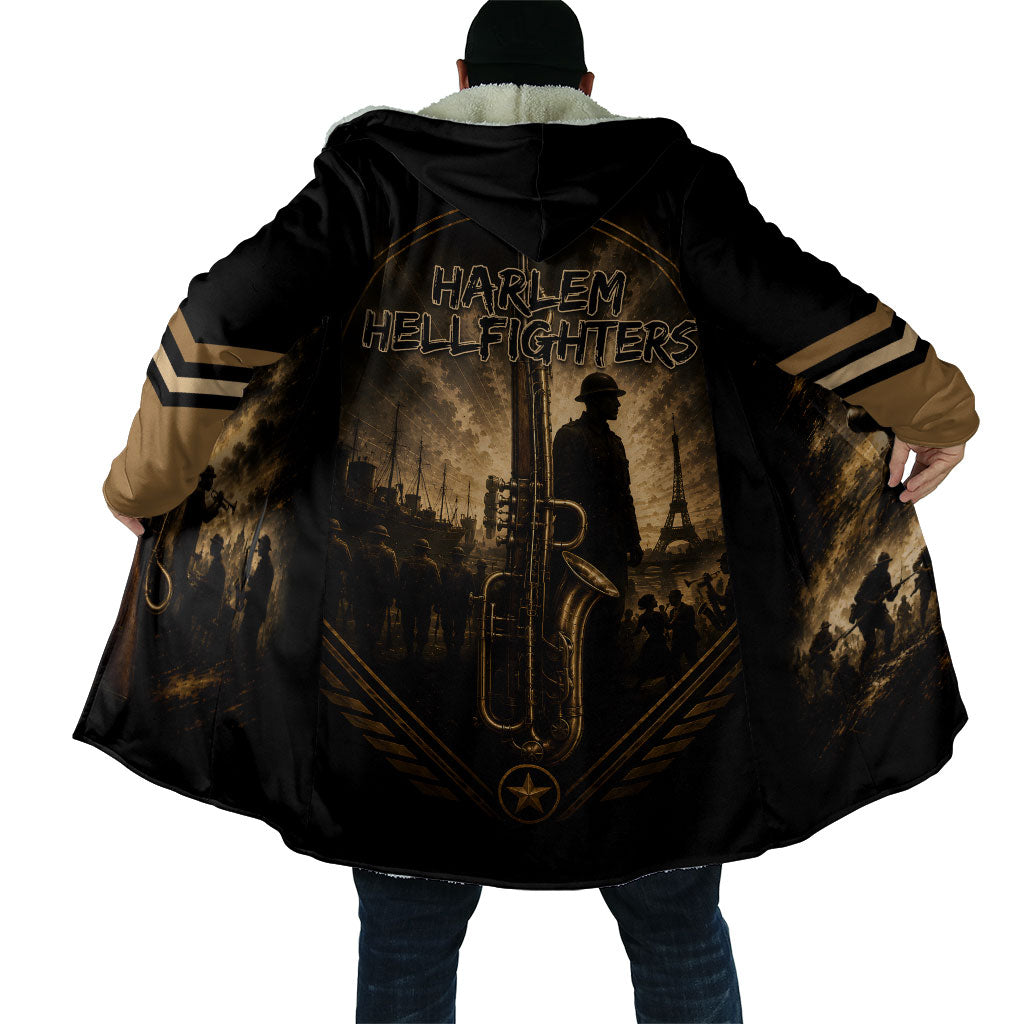 Harlem Hellfighters WWI Soldier Cloak Vintage Military Jazz Band Artwork