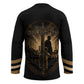 Harlem Hellfighters WWI Soldier Hockey Jersey Vintage Military Jazz Band Artwork