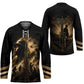Harlem Hellfighters WWI Soldier Hockey Jersey Vintage Military Jazz Band Artwork