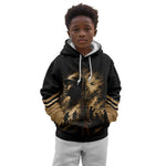 Harlem Hellfighters WWI Soldier Kid Hoodie Vintage Military Jazz Band Artwork
