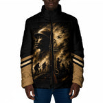 Harlem Hellfighters WWI Soldier Padded Jacket Vintage Military Jazz Band Artwork