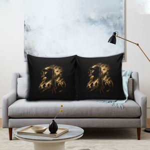 Harlem Hellfighters WWI Soldier Pillow Cover Vintage Military Jazz Band Artwork