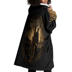 Harlem Hellfighters WWI Soldier Wearable Blanket Hoodie Vintage Military Jazz Band Artwork