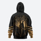 Harlem Hellfighters WWI Soldier Zip Hoodie Vintage Military Jazz Band Artwork