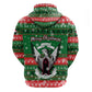 Sudan Christmas Hoodie Green Red Xmas Camel Snowflake and Coat of Arms - African Pride