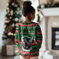 Sudan Christmas Kid Ugly Christmas Sweater Green Red Xmas Camel Snowflake and Coat of Arms - African Pride