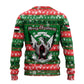 Sudan Christmas Ugly Christmas Sweater Green Red Xmas Camel Snowflake and Coat of Arms - African Pride