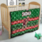 Sudan Christmas Quilt Green Red Xmas Camel Snowflake and Coat of Arms - African Pride
