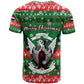 Sudan Christmas T shirt Green Red Xmas Camel Snowflake and Coat of Arms - African Pride
