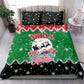 Sudan Christmas Bedding Set Red Green Black Xmas Santa Sleigh and Map - African Pride