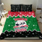 Sudan Christmas Bedding Set Red Green Black Xmas Santa Sleigh and Map - African Pride