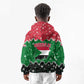 Sudan Christmas Kid Hoodie Red Green Black Xmas Santa Sleigh and Map - African Pride